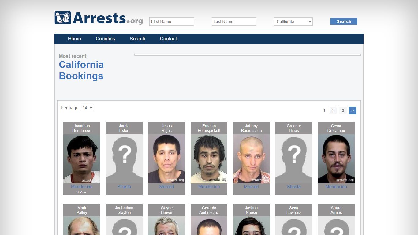 California Arrests and Inmate Search